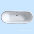 China Classical Enamel Cast Iron Bathtub With Stainless Steel Manufactory